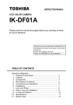 Toshiba IK-DF01A Digital Camera User Manual