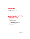 Toshiba GMAD00274010 Laptop User Manual
