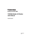 Toshiba GMAA00290010 Flat Panel Television User Manual