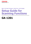 Toshiba GA-1201 Scanner User Manual