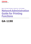 Toshiba GA-1190 Fax Machine User Manual