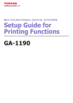 Toshiba GA-1120 Printer User Manual