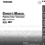 Toshiba Flat Panel Television Flat Panel Television User Manual