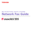 Toshiba e-STUDIO165 Fax Machine User Manual