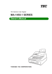 Toshiba EO1-11095 Cash Register User Manual