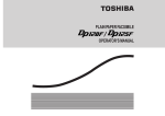 Toshiba DP125F Fax Machine User Manual