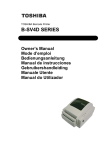 Toshiba B-SV4D Printer User Manual