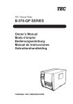Toshiba B-570 SERIES Printer User Manual
