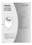 Toshiba AW-7480EM Washer User Manual