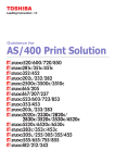 Toshiba AS/400 Printer User Manual