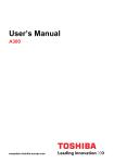 Toshiba A300 Personal Computer User Manual