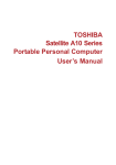 Toshiba A10 Series Personal Computer User Manual