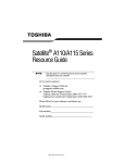 Toshiba A105-S4344 Personal Computer User Manual