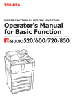 Toshiba 720 Fax Machine User Manual