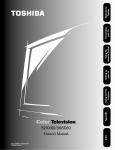 Toshiba 32AX60 CRT Television User Manual
