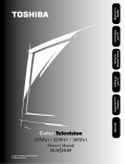 Toshiba 27AF41 CRT Television User Manual