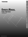 Toshiba 27A10 Flat Panel Television User Manual
