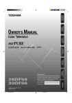 Toshiba 26DF56 CRT Television User Manual