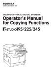 Toshiba 225 All in One Printer User Manual