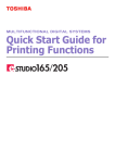 Toshiba 165 Printer User Manual