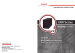 Toshiba 1000 Power Supply User Manual