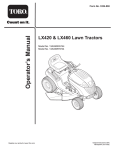 Toro LX420, LX460 Lawn Mower User Manual