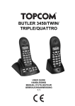 Topcom BUTLER 3450 Cordless Telephone User Manual