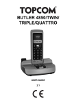 Topcom 4850 Cordless Telephone User Manual