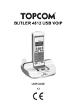 Topcom 4812 USB VOIP Cordless Telephone User Manual