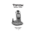 Topcom 2562 Telephone User Manual