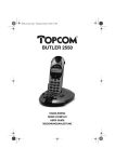 Topcom 2550 Telephone User Manual