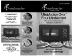 Toastmaster TUV48 Oven User Manual
