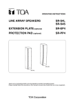 TOA Electronics SR-EP4 Speaker User Manual