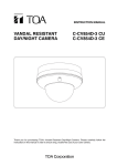 TOA Electronics C-CV854D-3 CE Security Camera User Manual