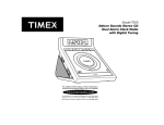 Timex T609 Clock Radio User Manual