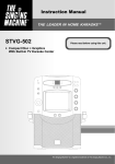 The Singing Machine sml388bk Karaoke Machine User Manual