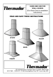 Thermador HCSW Ventilation Hood User Manual