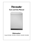 Thermador DW244UB Dishwasher User Manual