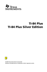 Texas Instruments TI-84 Plus Calculator User Manual