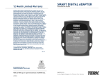 TERK Technologies XMDPIO110 Network Card User Manual