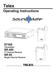 Telex SR-50 Stereo Receiver User Manual