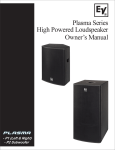 Telex Plasma Series Speaker User Manual