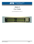 Telex PAM-32 Stereo Amplifier User Manual
