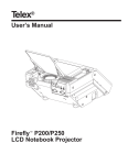 Telex Firefly P200 Projector User Manual