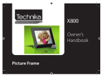 Technika X800 Digital Photo Frame User Manual