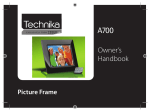 Technika A700 Digital Photo Frame User Manual