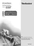 Technics SA-DX1050 Stereo System User Manual
