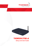 Technicolor - Thomson ST585 V6 Network Router User Manual