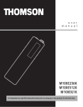 Technicolor - Thomson M100E256K MP3 Player User Manual