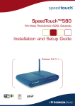 Technicolor - Thomson 580 Network Router User Manual